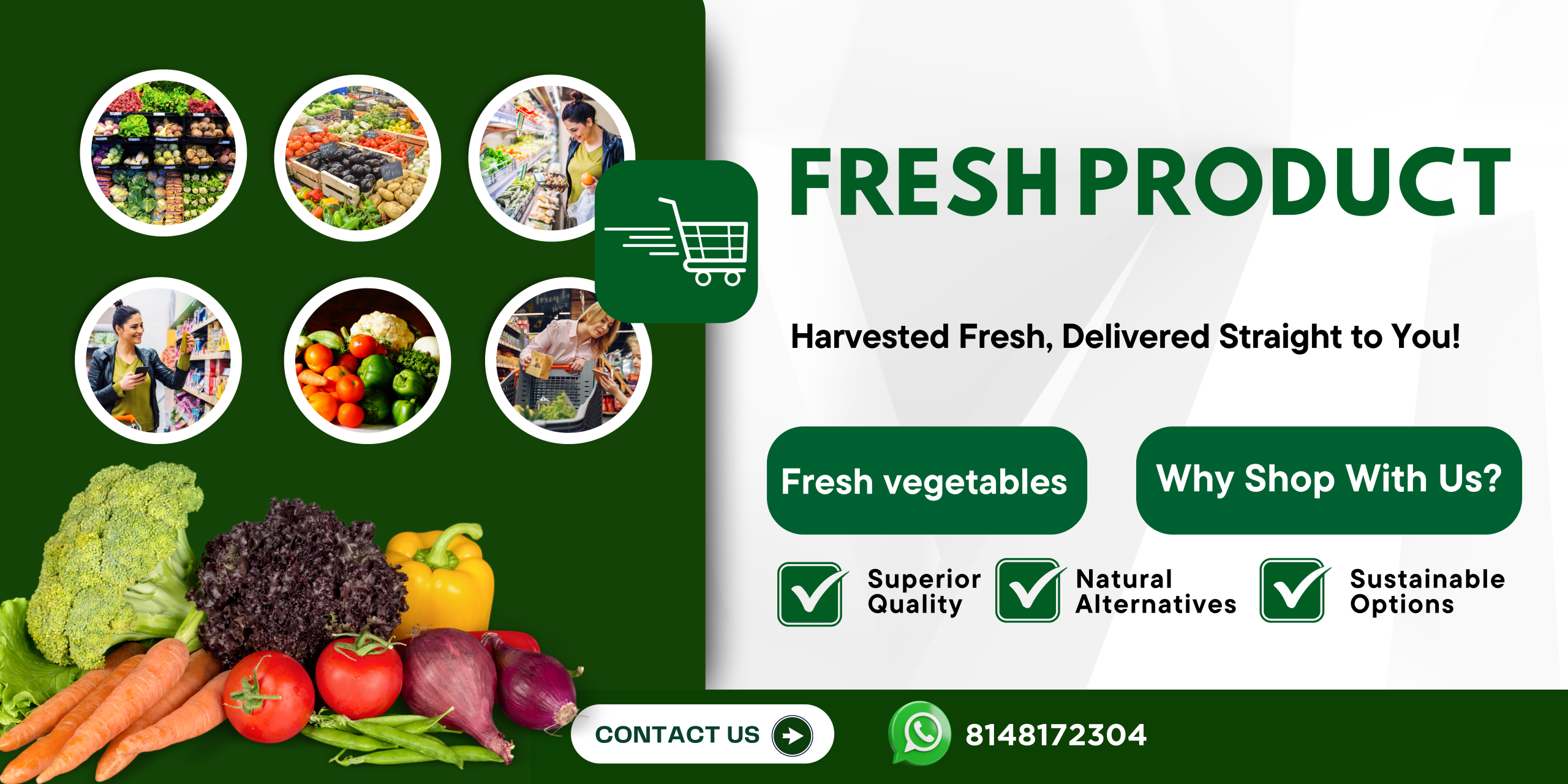green and yellow modern fresh food vegetables banner (4)